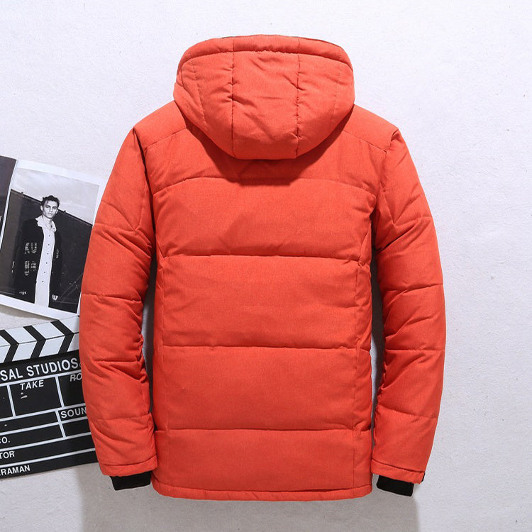 Outdoor Windproof Hooded Jacket Leisure Sports Coat With Pockets Warm Mens Clothing - lotsofthingshere