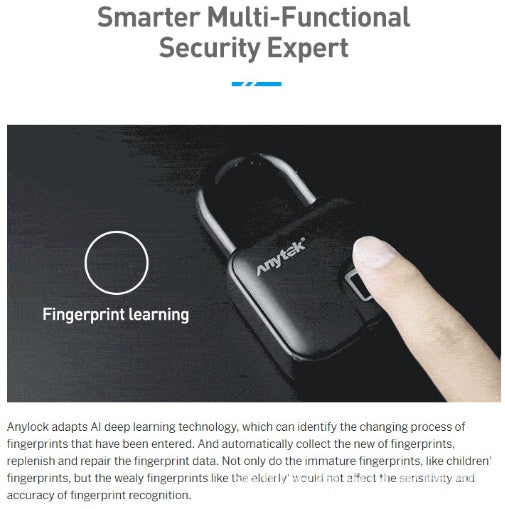 Smart Lock Waterproof L3 Fingerprint Padlock - lotsofthingshere