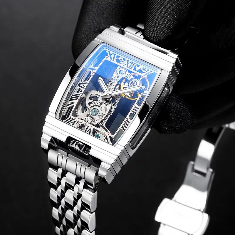 Daystar Unisex Stainless Steel Leather Watch - lotsofthingshere