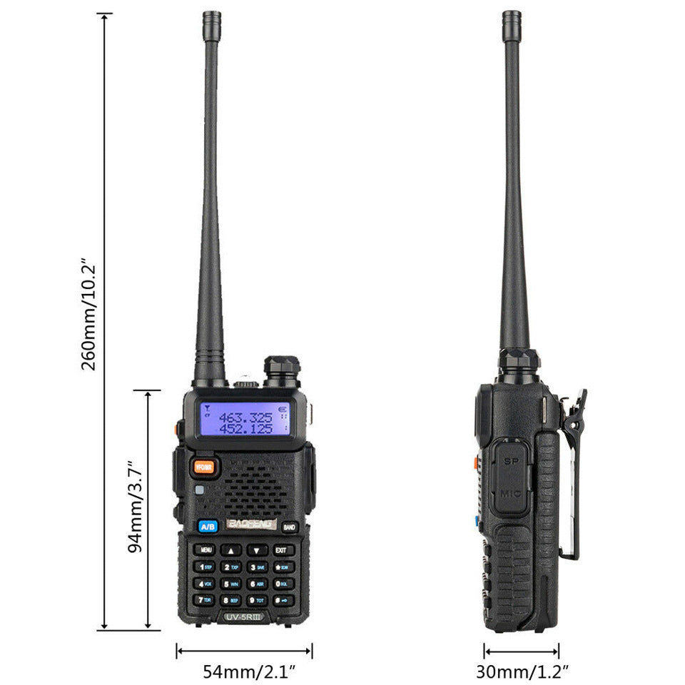 Baofeng Uv-5R Three Segment Walkie Talkie Vhf 220-226Mhz Uhf Frequency Dual Antenna Walkie Talkie Civil Handpiece - lotsofthingshere