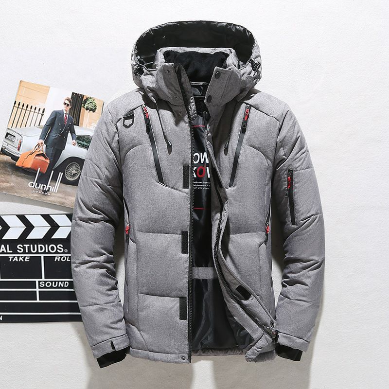 Outdoor Windproof Hooded Jacket Leisure Sports Coat With Pockets Warm Mens Clothing - lotsofthingshere