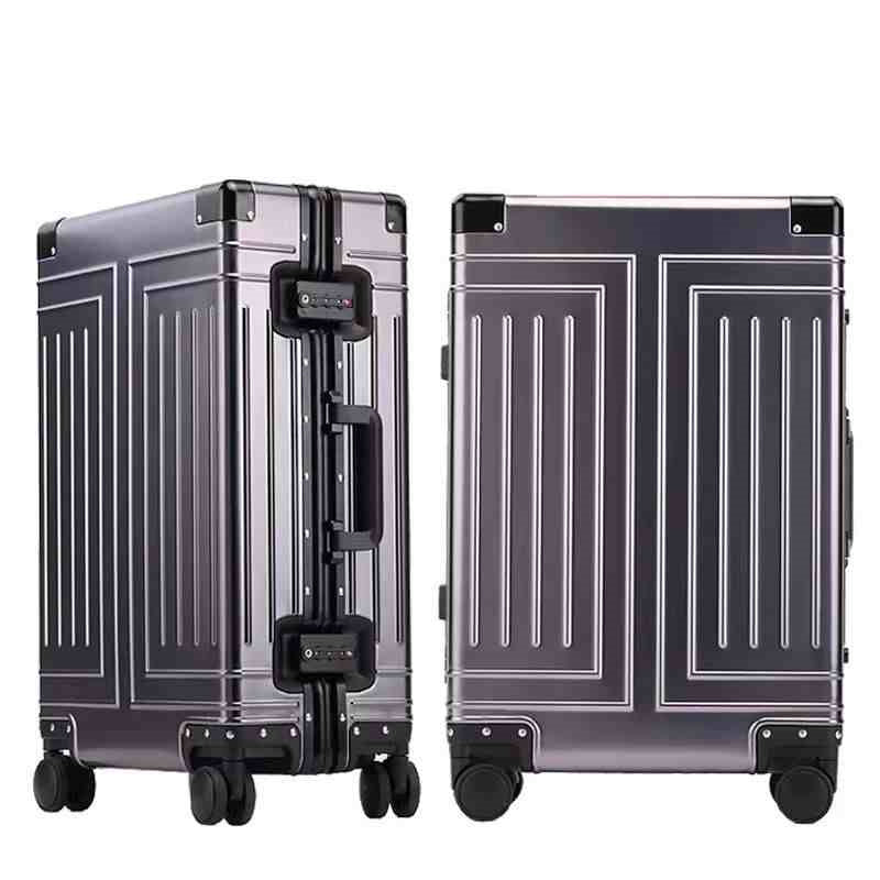 High End All Aluminum Magnesium Alloy Pull Rod Universal Wheel Luggage Compartment - lotsofthingshere