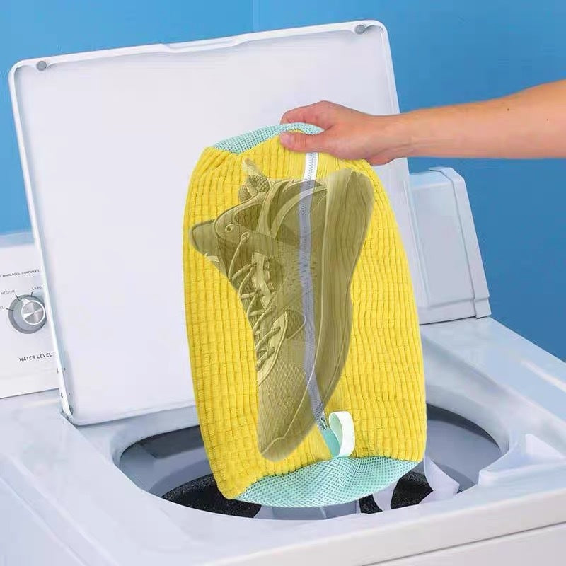Shoes Laundry Bag Shoe Wash Bag For Washing Machine Reusable Zipper Shoe Washing Bag Sneaker Tennis Shoe Cleaner Kit Remove Dirt - lotsofthingshere