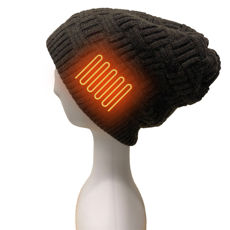 Unisex Fleece Hat Winter Warm Hat USB Rechargeable Electric Heating Hat For Outdoor Climbing Riding Fishing Hiking Accessory - lotsofthingshere