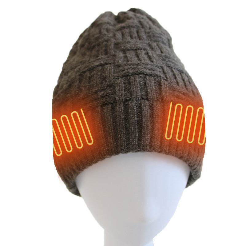Unisex Fleece Hat Winter Warm Hat USB Rechargeable Electric Heating Hat For Outdoor Climbing Riding Fishing Hiking Accessory - lotsofthingshere