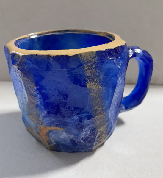 400ml Resin Mineral Crystal Coffee Mugs With Handles Elegant Fake Mineral Crystal Cup For Workplace Home Decor Christmas Gift Kitchen Gadgets - lotsofthingshere
