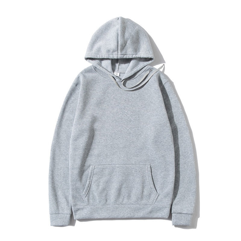 Cotton Fleece Solid Color Hoodie Sweatshirt - lotsofthingshere