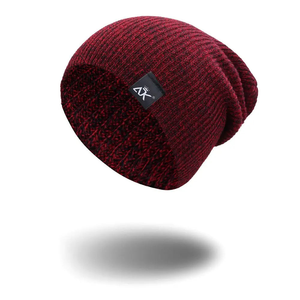 Unisex Fashionable Knitted Beanie, Winter Wool Elastic Hat For Outdoor Cycling, Camping, Travel Winter Beanie Hat Acrylic Knit Hats For Men Women - lotsofthingshere