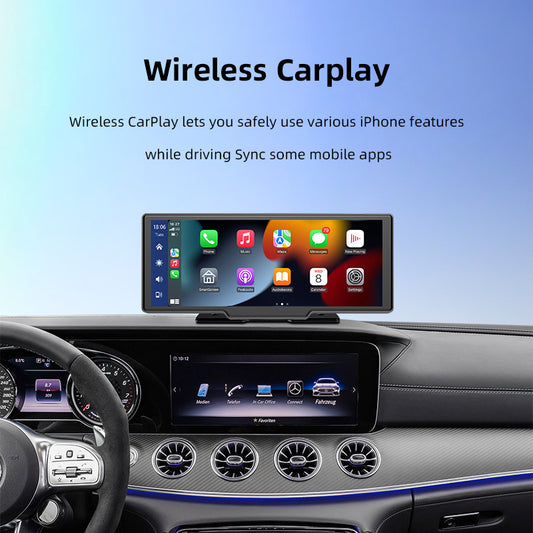 Navigation 10.26 Inch Wireless Carplay And Car Recorder - lotsofthingshere