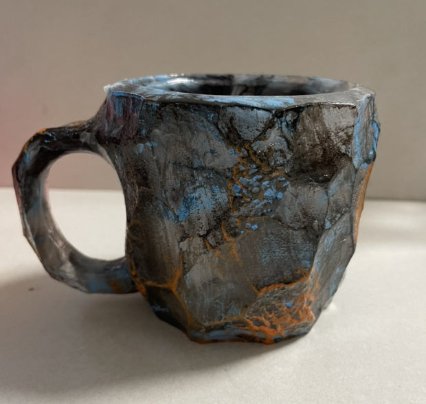 400ml Resin Mineral Crystal Coffee Mugs With Handles Elegant Fake Mineral Crystal Cup For Workplace Home Decor Christmas Gift Kitchen Gadgets - lotsofthingshere