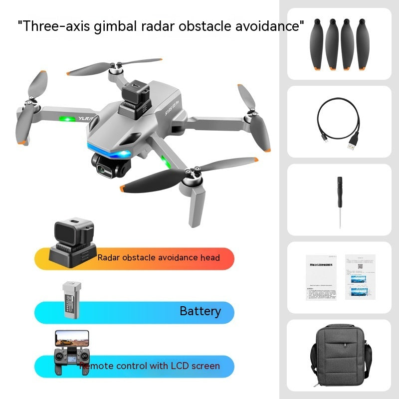 Folding UAV Three-axis Stable PTZ Anti-shake HD - lotsofthingshere