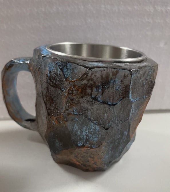 400ml Resin Mineral Crystal Coffee Mugs With Handles Elegant Fake Mineral Crystal Cup For Workplace Home Decor Christmas Gift Kitchen Gadgets - lotsofthingshere