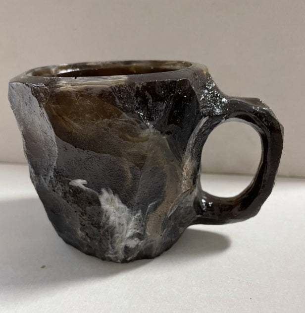 400ml Resin Mineral Crystal Coffee Mugs With Handles Elegant Fake Mineral Crystal Cup For Workplace Home Decor Christmas Gift Kitchen Gadgets - lotsofthingshere