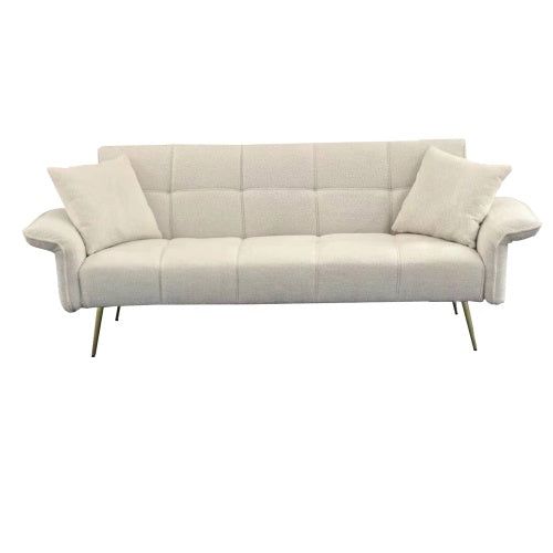 70.1 Inches Futon Sofa Bed, Convertible Double Sofa Bed With Folding Armrests For Living Rooms And Small Spaces - lotsofthingshere
