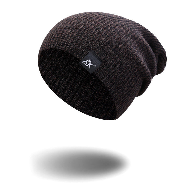 Unisex Fashionable Knitted Beanie, Winter Wool Elastic Hat For Outdoor Cycling, Camping, Travel Winter Beanie Hat Acrylic Knit Hats For Men Women - lotsofthingshere