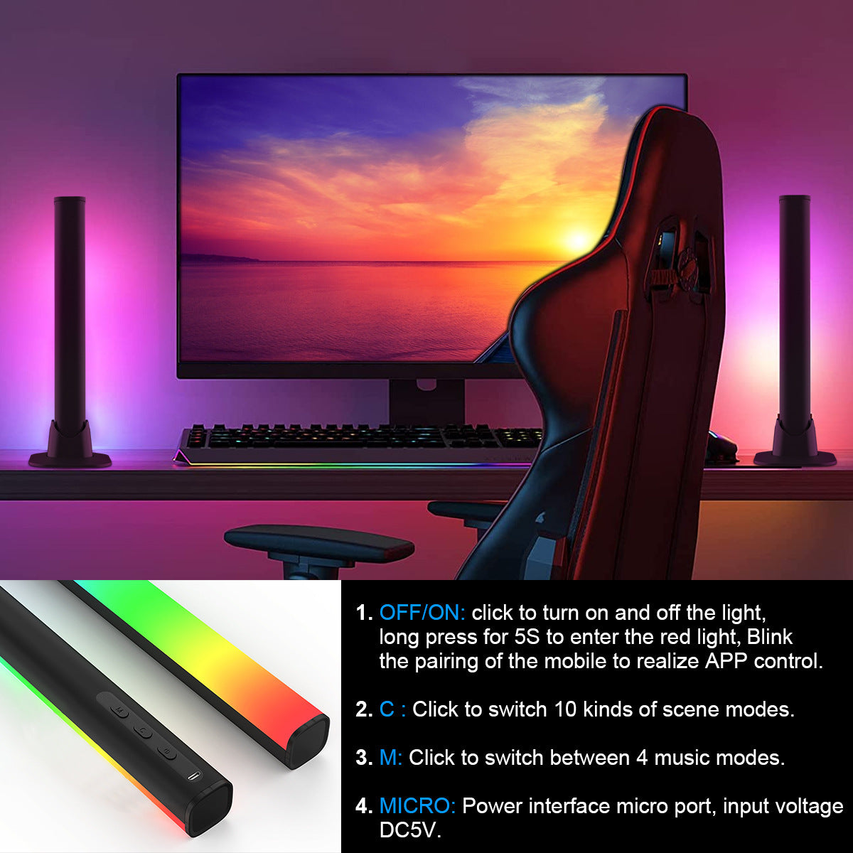 Computer Desktop Atmosphere Game Rhythm Light - lotsofthingshere