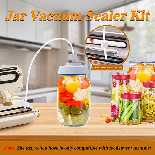 New Mason Jar Vacuum Seal Kit Plastic Sealer - lotsofthingshere