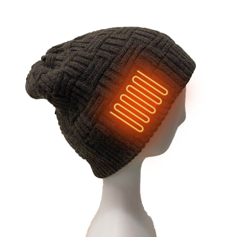 Unisex Fleece Hat Winter Warm Hat USB Rechargeable Electric Heating Hat For Outdoor Climbing Riding Fishing Hiking Accessory - lotsofthingshere