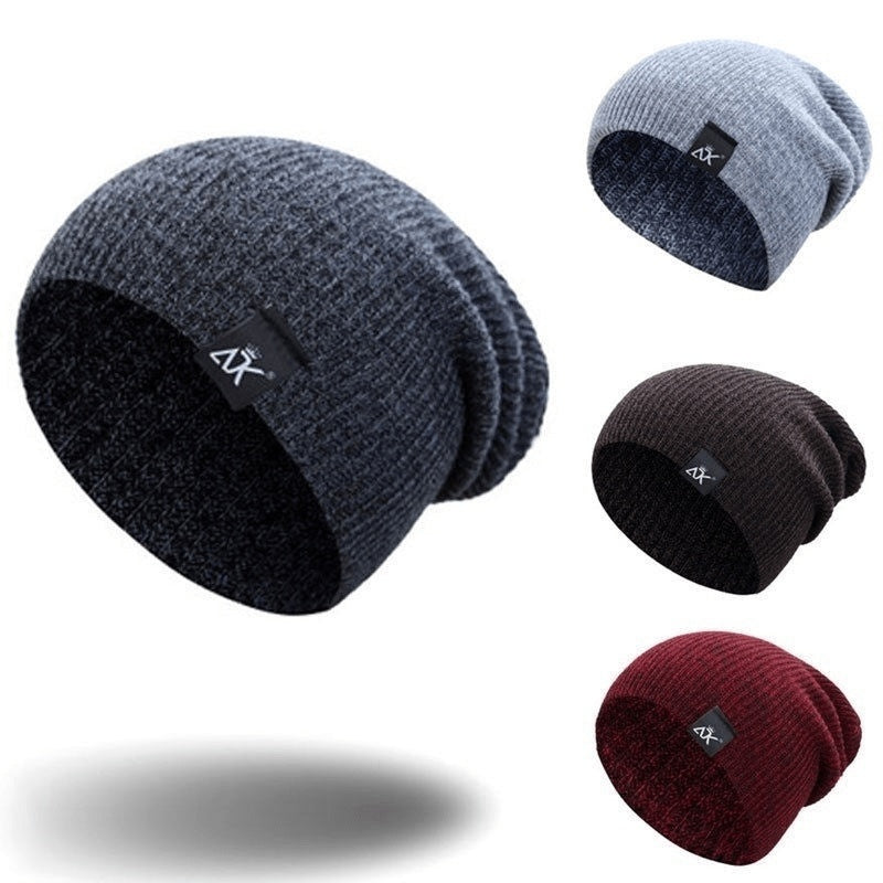Unisex Fashionable Knitted Beanie, Winter Wool Elastic Hat For Outdoor Cycling, Camping, Travel Winter Beanie Hat Acrylic Knit Hats For Men Women - lotsofthingshere