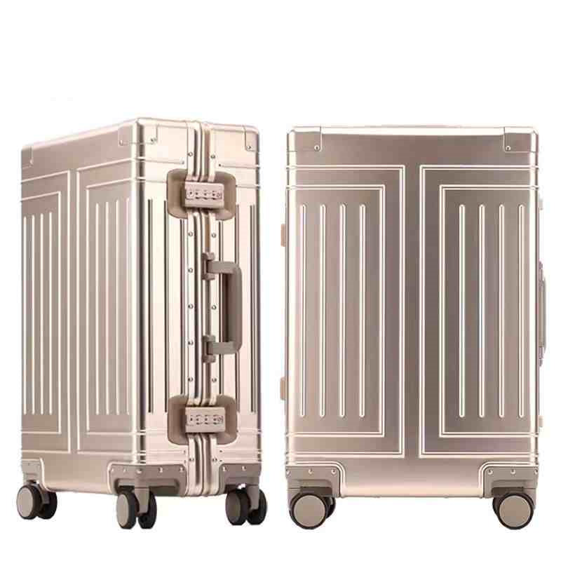 High End All Aluminum Magnesium Alloy Pull Rod Universal Wheel Luggage Compartment - lotsofthingshere