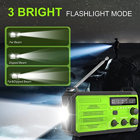 Outdoor Solar Powered Hand Cranked Emergency Radio - lotsofthingshere