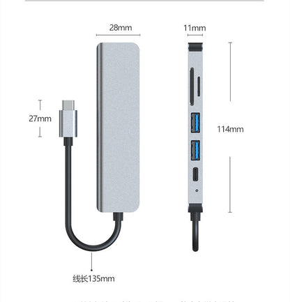 Multi Function Dock 4k Hd Usb Notebook 6 In 1 - lotsofthingshere