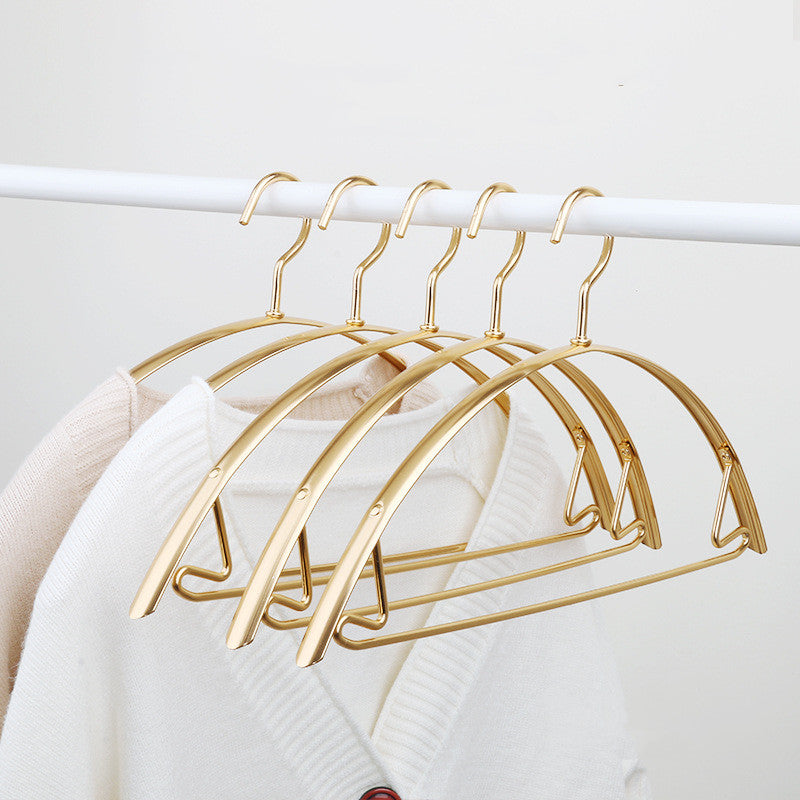 Space Aluminum Alloy Household No-Shoulder Marks Hangers Wide Shoulder Clothes Hanging Clothes Racks No Shoulder Marks Can Not Afford Bag Hook Hangers - lotsofthingshere