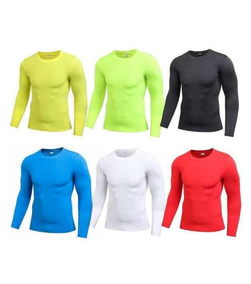 Men's Blank Long Sleeve Compression Top - lotsofthingshere