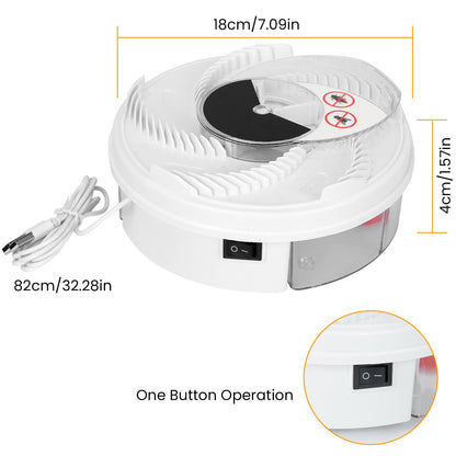 USB Powered Electric Fly Trap Automatic Flycatcher Rotating Fly Pest Repellent Tool For Home Kitchen Restaurant