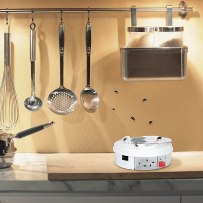 USB Powered Electric Fly Trap Automatic Flycatcher Rotating Fly Pest Repellent Tool For Home Kitchen Restaurant