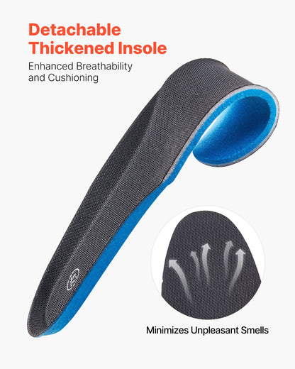 Men's Military Tactical Boots, 6 Inch Combat Hiking Work Boots, Lightweight & Breathable & Sturdy Mens Motorcycle Interceptor Trooper Boot, For Outdoor Security Mountaineering, US Size 9.5