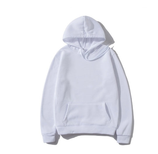 Cotton Fleece Solid Color Hoodie Sweatshirt