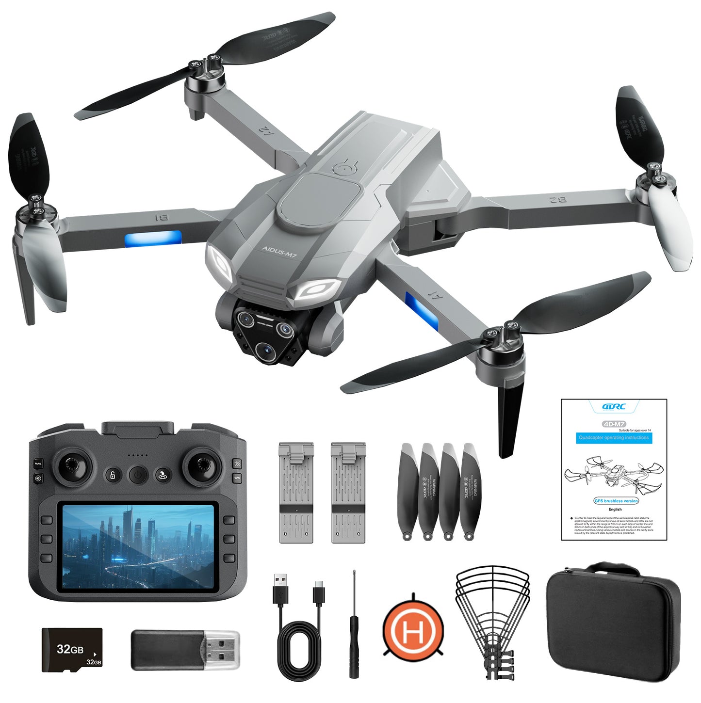 4DRC M7 GPS Drone With 4K Camera For Adults With Brushless Motor Follow Me,rc Quadcopter.