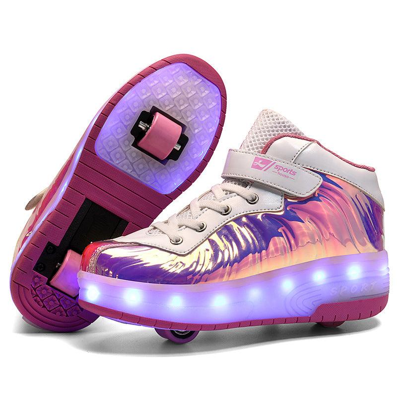 LED light children's wheel shoes - lotsofthingshere