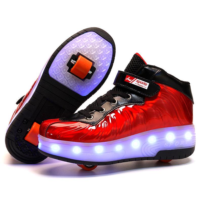 LED light children's wheel shoes - lotsofthingshere