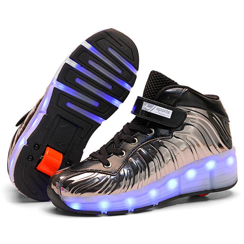 LED light children's wheel shoes - lotsofthingshere