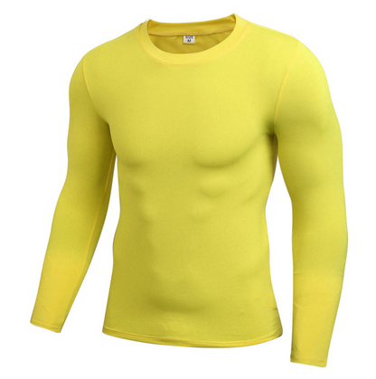 Men's Blank Long Sleeve Compression Top - lotsofthingshere