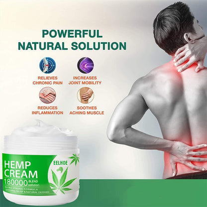 Adults Use Hemp Leaf Cream To Relieve Shoulder, Waist And Knee Soreness