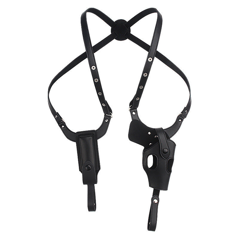 Cross-border Underarm Concealed Quick-draw Holster Outdoor Tactical Pistol Pouch Type 92 Genuine Leather Holster Prop Gun Holster