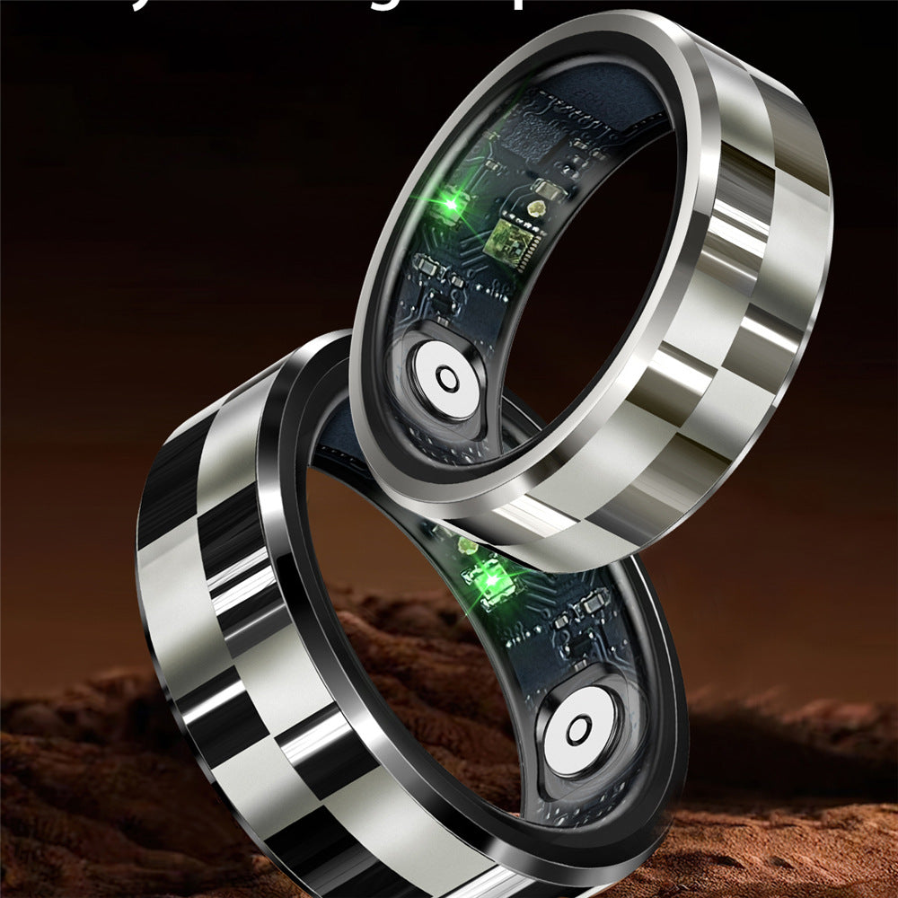 R9 Smart Ring With Charging Bin Heart Rate Blood Pressure Blood Oxygen Sleep Health Monitoring