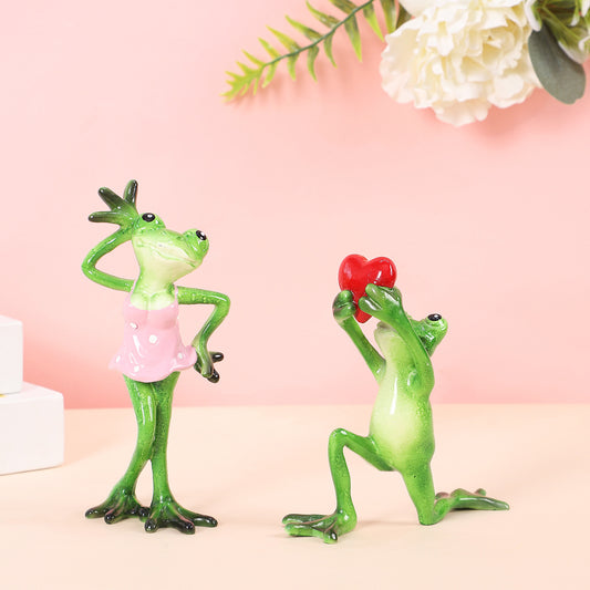 Funny Frog Confession Resin Decorations