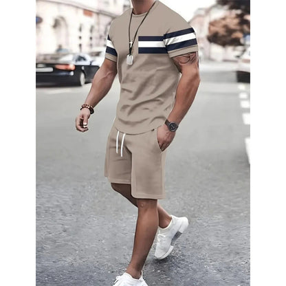 Sports Short-sleeved T-shirt Suit Two-piece Outdoor