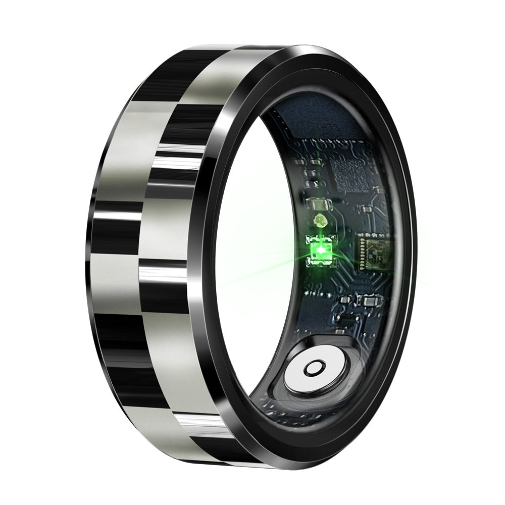 R9 Smart Ring With Charging Bin Heart Rate Blood Pressure Blood Oxygen Sleep Health Monitoring