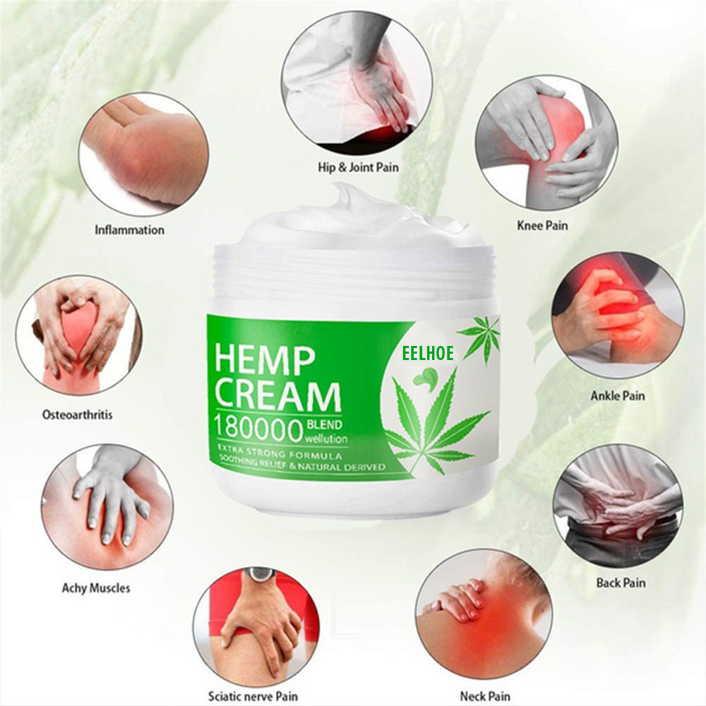 Adults Use Hemp Leaf Cream To Relieve Shoulder, Waist And Knee Soreness