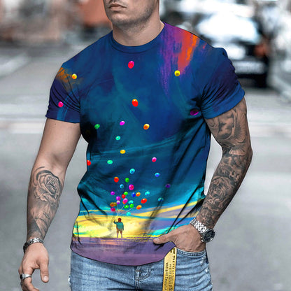 Men 3D Graphic Casual T-shirt