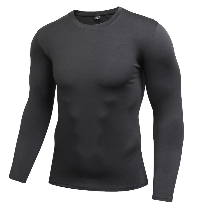 Men's Blank Long Sleeve Compression Top - lotsofthingshere