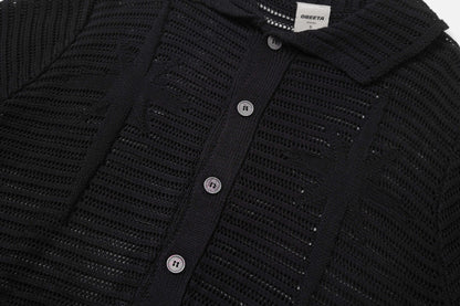 American Retro Simple Loose Design Short Sleeve Shirt