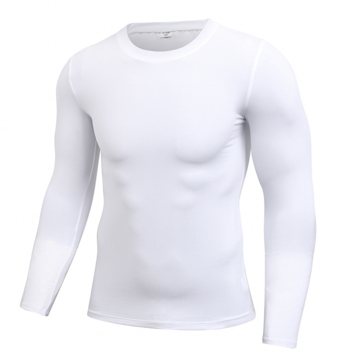 Men's Blank Long Sleeve Compression Top - lotsofthingshere