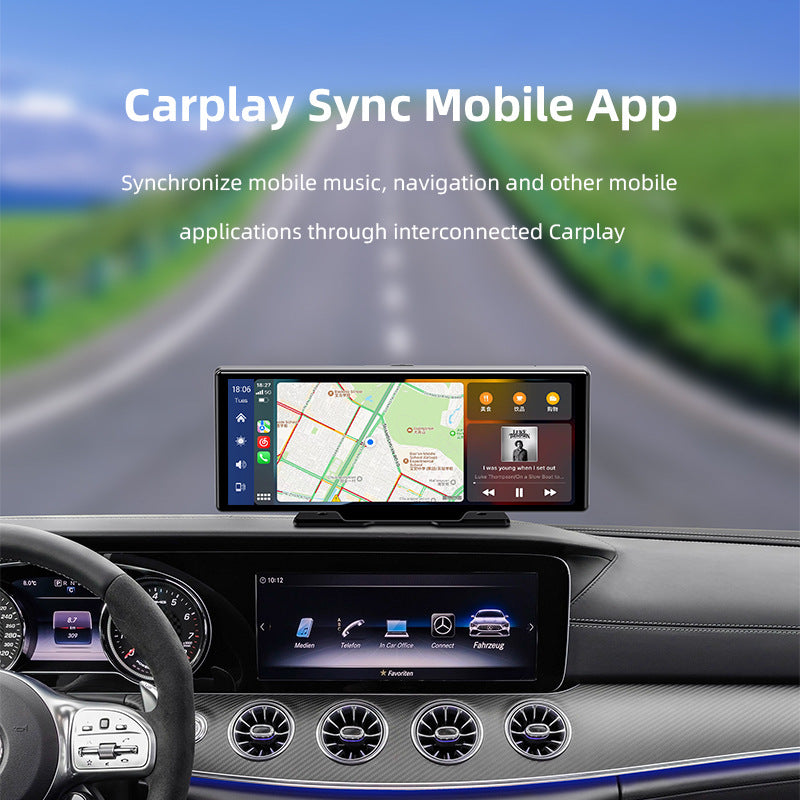 Navigation 10.26 Inch Wireless Carplay And Car Recorder - lotsofthingshere