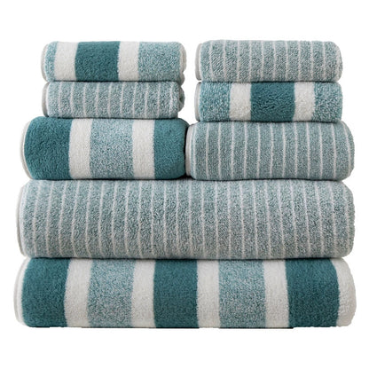 Coral Fleece Double-sided Thickened 8-piece Set Towels Square Scarf